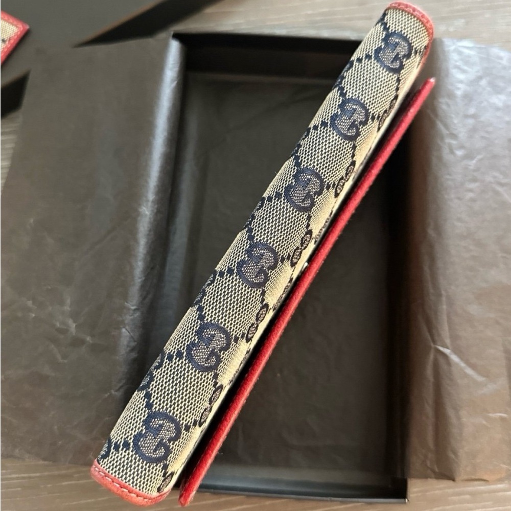 Vintage Gucci Long Wallet - Red/Navy blue - Picture 12 of 12